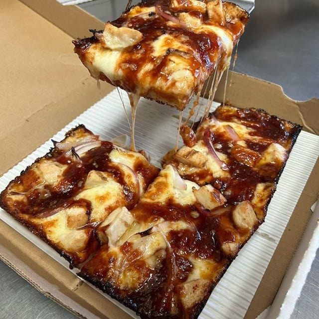 Specialty Detroit Style Pizza.